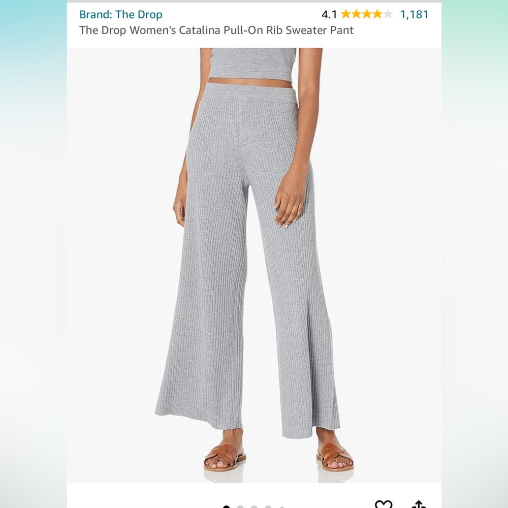The Drop Women’s Catalina Pull-On Rib Sweater Pant